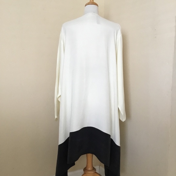 NWT Melinda Phillips Women’s Dress Tunic Cream Black Size L - Picture 3 of 7